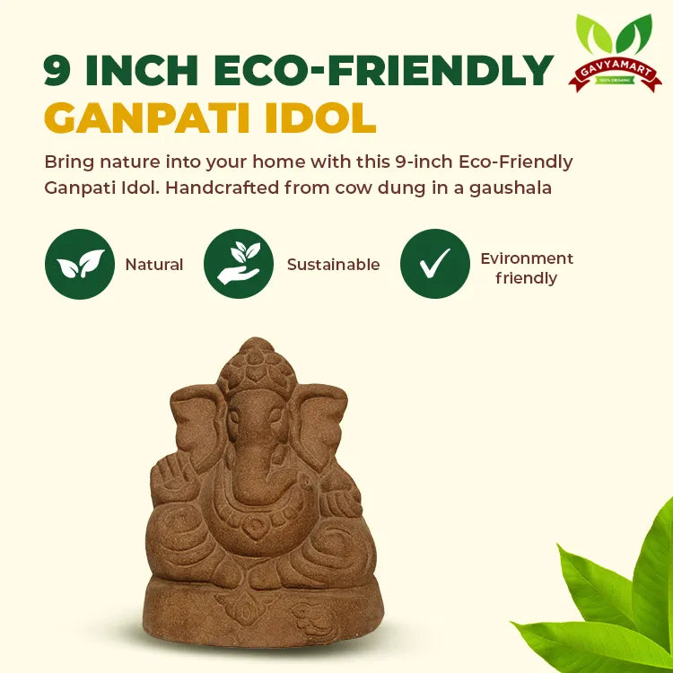 Cow Dung Ganesh Murti