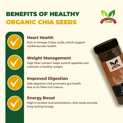 Organic Chia Seeds - 350GM