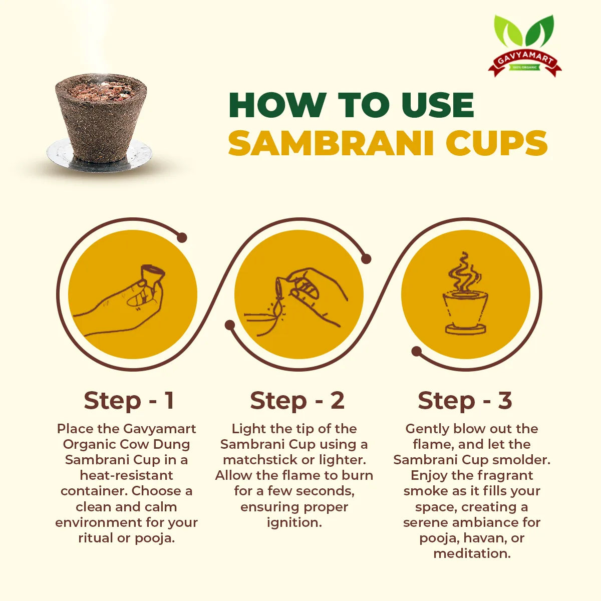 Cow Dung Havan Cups