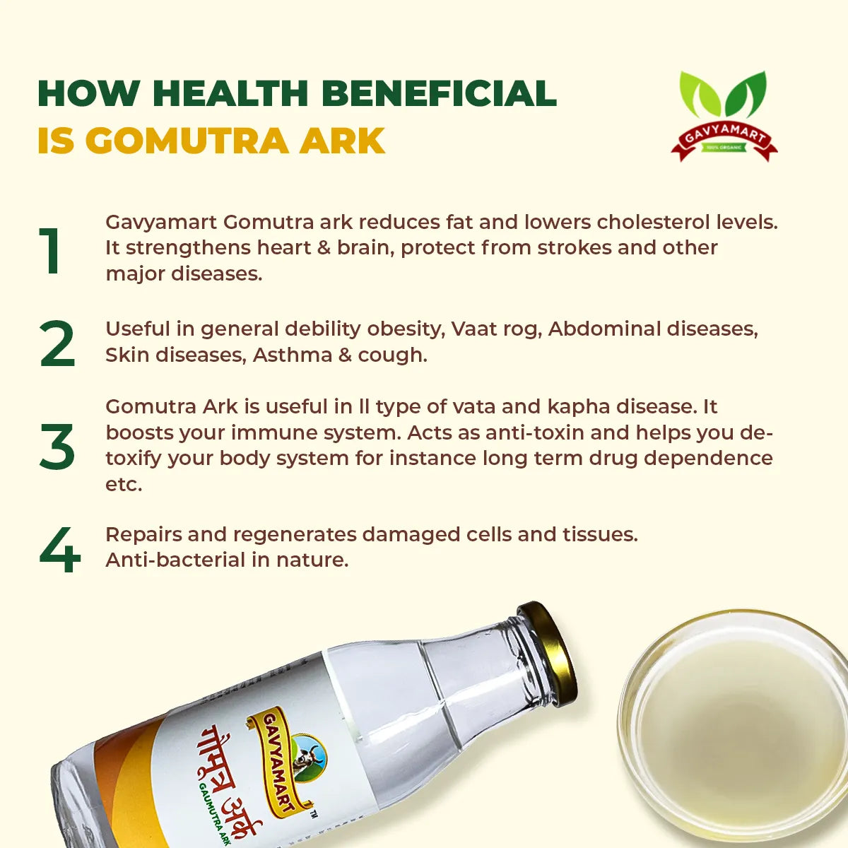 Gavyamart Kankrej Gomutra Ark (500 ml)